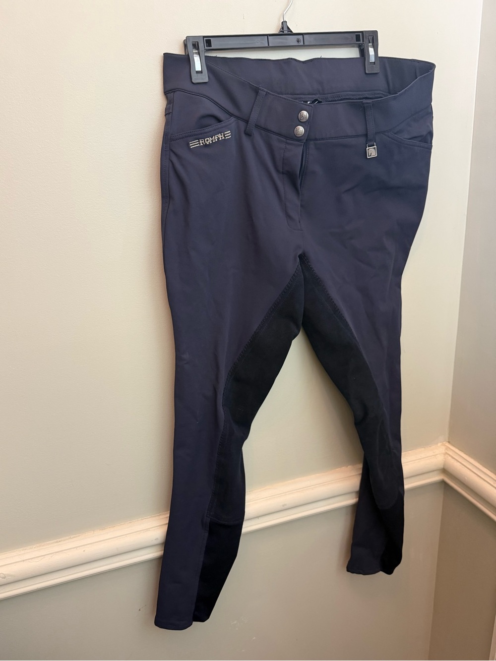 Romfh Women's Navy Blue Equestrian Breeches